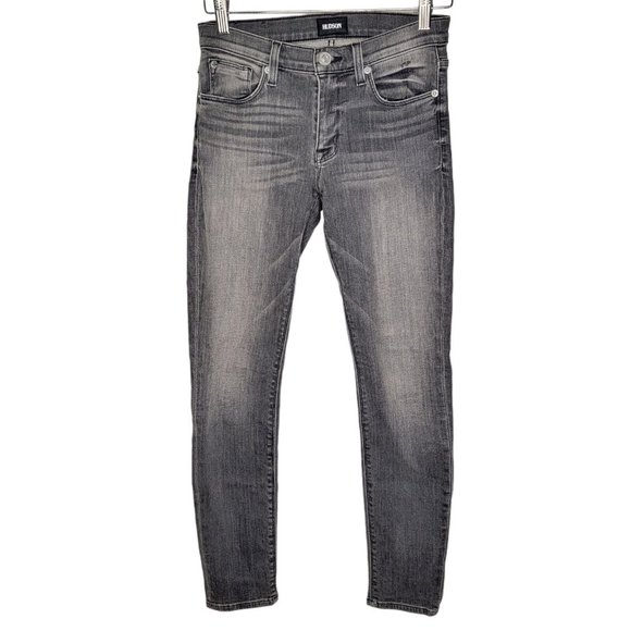Hudson Size 25 Nico Midrise Ankle Super Skinny Women's Gray‎ Denim Stretch Jeans - Picture 1 of 6